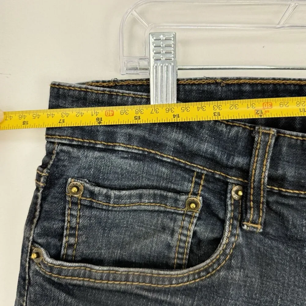 Men's Urban Star Jeans Straight Stretch Medium Wash 5 Pocket Size 36x32